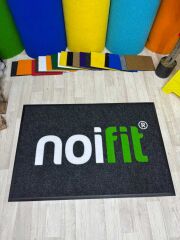 Kişiye Özel Logolu Siyah Halı Paspaslar