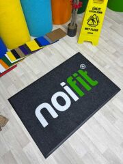 Kişiye Özel Logolu Siyah Halı Paspaslar