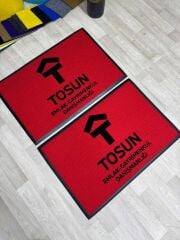 Firmalar için Logolu Bej Paspas - Paspas Time