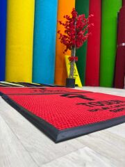 Firmalar için Logolu Bej Paspas - Paspas Time