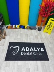 Diş Kliniklerine Özel Logolu Halı Paspaslar - Paspas Time