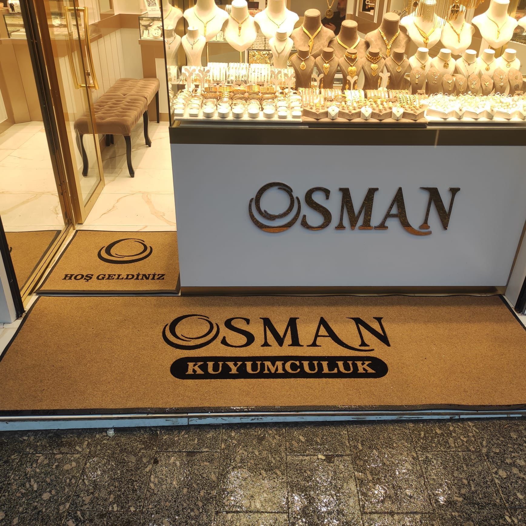 Kuyumcular için Logolu Paspaslar P9 P3