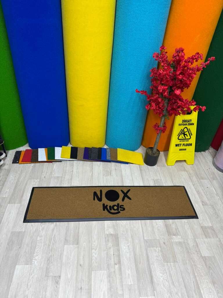 Kişiye Özel Logolu Gri Paspaslar - Paspas Time