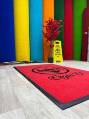 Kişilere Özel Logolu Gri Paspaslar - Paspas Time