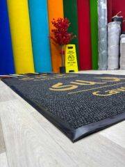 Restaurant için Özel Logolu Siyah Paspas - Paspas Time