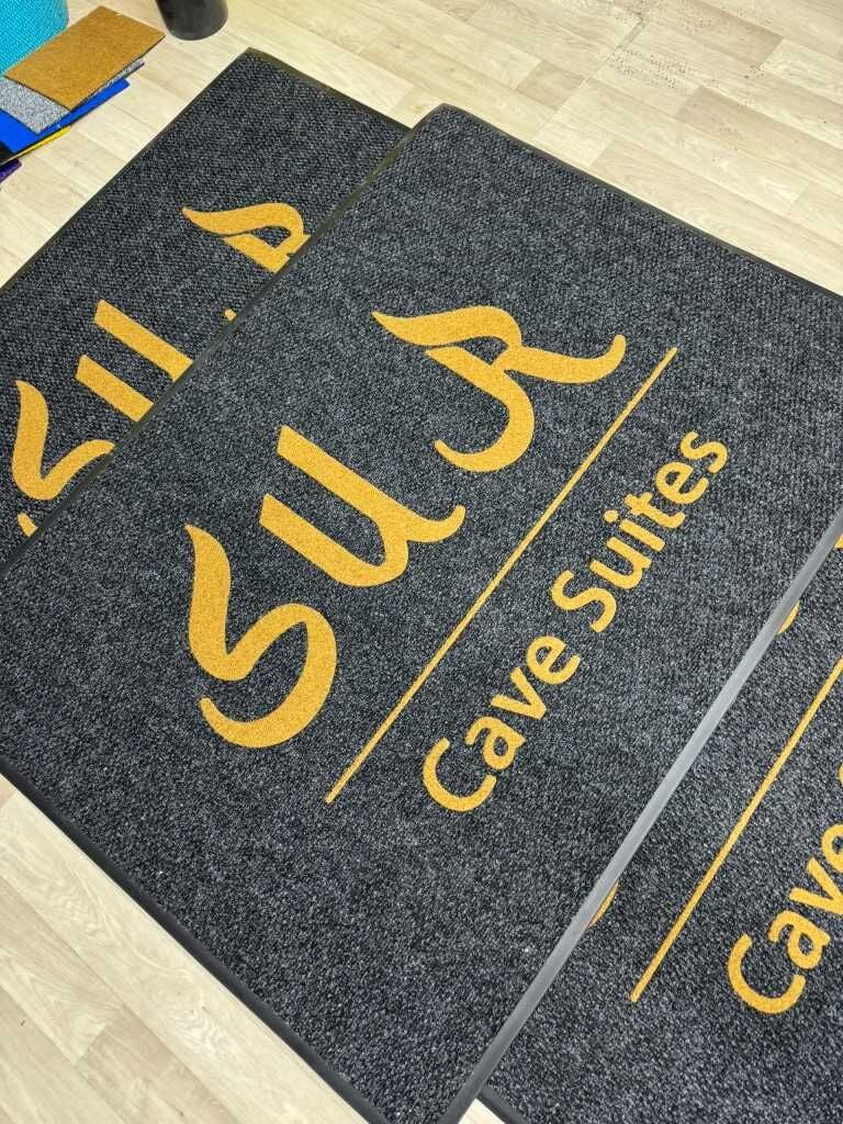 Restaurant için Özel Logolu Siyah Paspas - Paspas Time