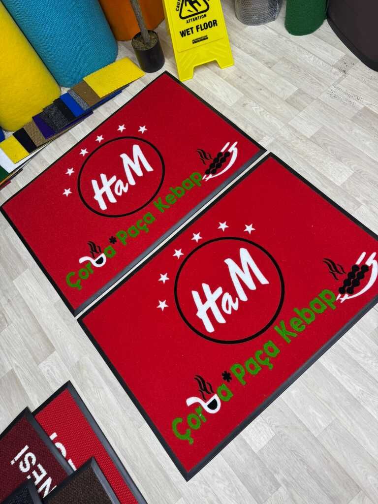 Yemek Catering Firmaları için Logolu Paspaslar - Paspas Time