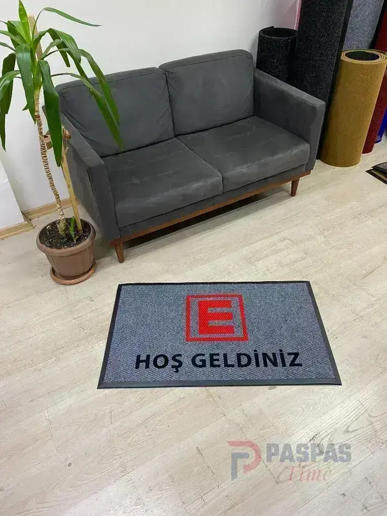 Butikler için Logolu Paspas - Paspas Time