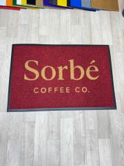 Cafe ve Restaurant Logolu Gri Paspas - Paspas Time