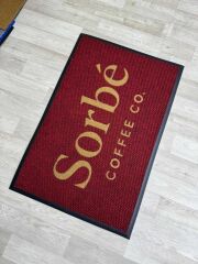 Cafe ve Restaurant Logolu Gri Paspas - Paspas Time