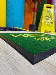 Mağazalar için Logolu Gri Paspas - Paspas Time