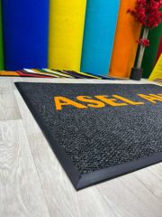 Firmalara Özel Logolu Siyah Paspaslar - Paspas Time