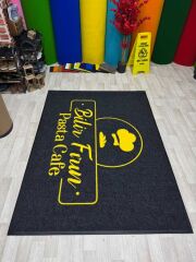 Cafe için Logolu Yuvarlak Paspas - Paspas Time