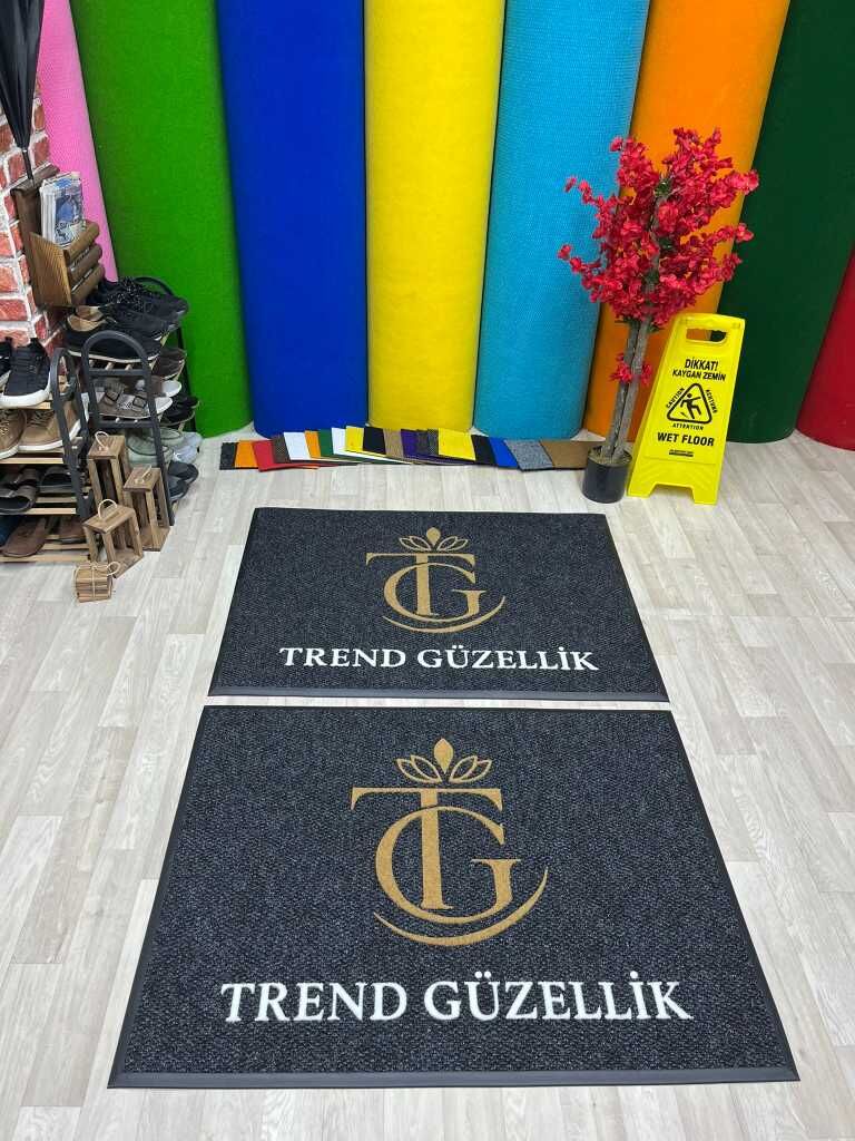 Güzellik Salonu için Logolu Paspas - Paspas Time