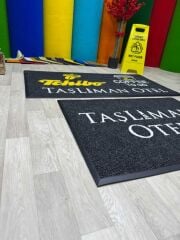 Oteller için Logolu Yuvarlak Paspas - Paspas Time