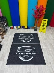 Firmalara Özel Logolu Siyah Paspas - Paspas Time