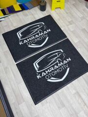 Firmalara Özel Logolu Siyah Paspas - Paspas Time