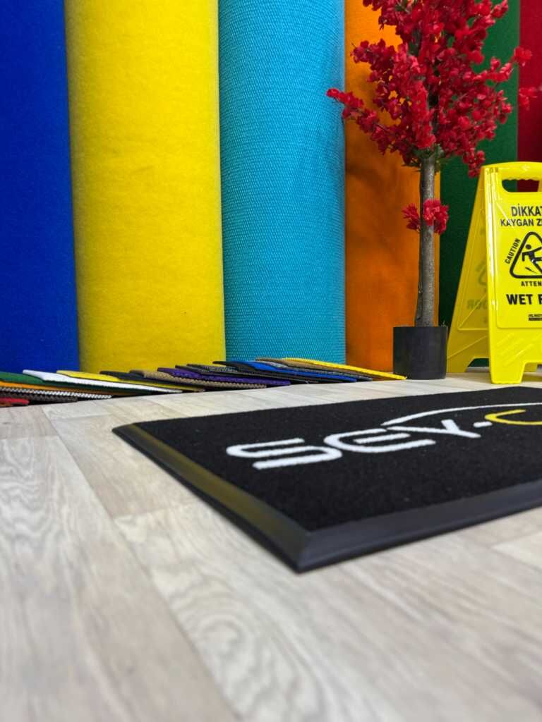 Oto Galeriler için Logolu Paspas - Paspas Time