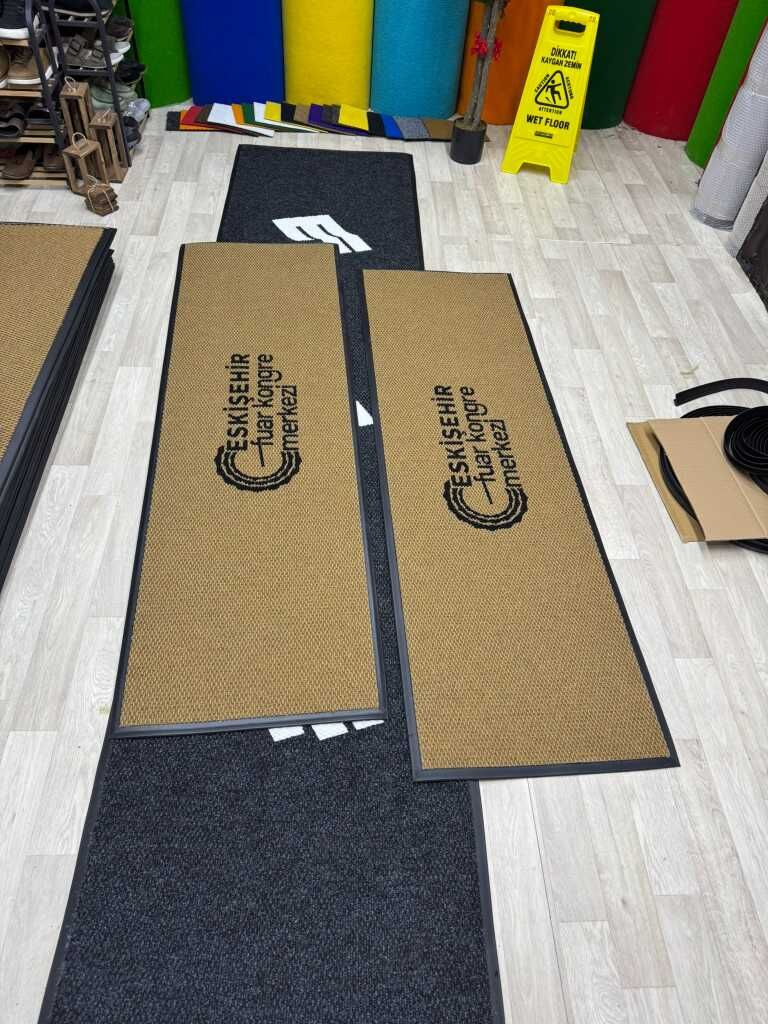 Kişiye Özel Logolu Siyah Paspas