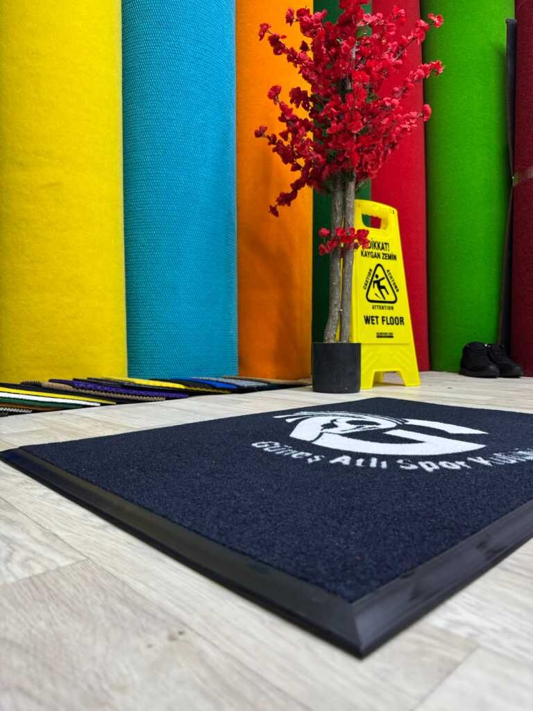 Şirketler için Özel Logolu Kahve Paspasları - Paspas Time