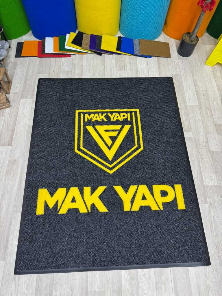 Kişiye Özel Logolu Siyah Paspaslar - Paspas Time