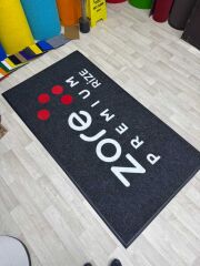 Şirketlere Özel Logolu Gri Paspaslar - Paspas Time