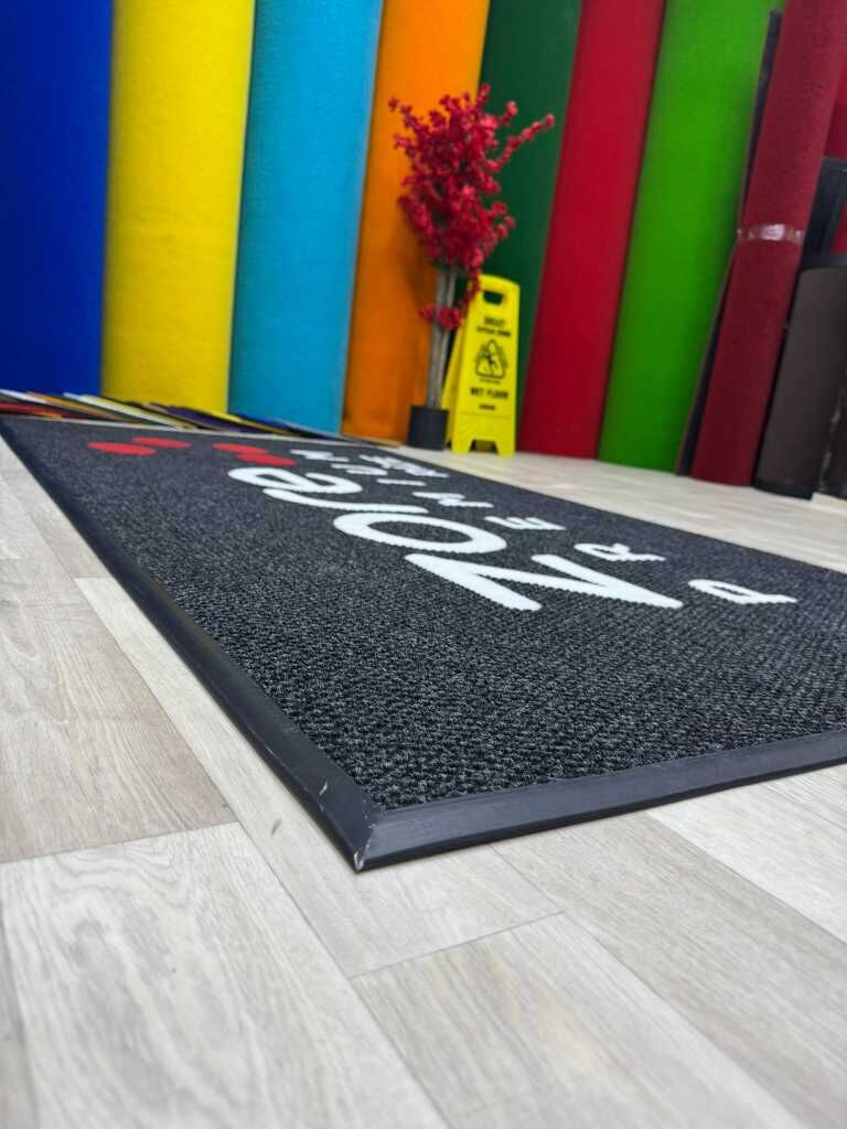 Şirketlere Özel Logolu Gri Paspaslar - Paspas Time