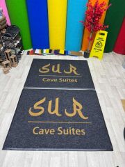 Kişilere Özel Logolu Siyah Paspas - Paspas Time