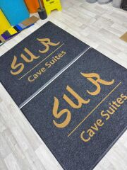 Kişilere Özel Logolu Siyah Paspas - Paspas Time